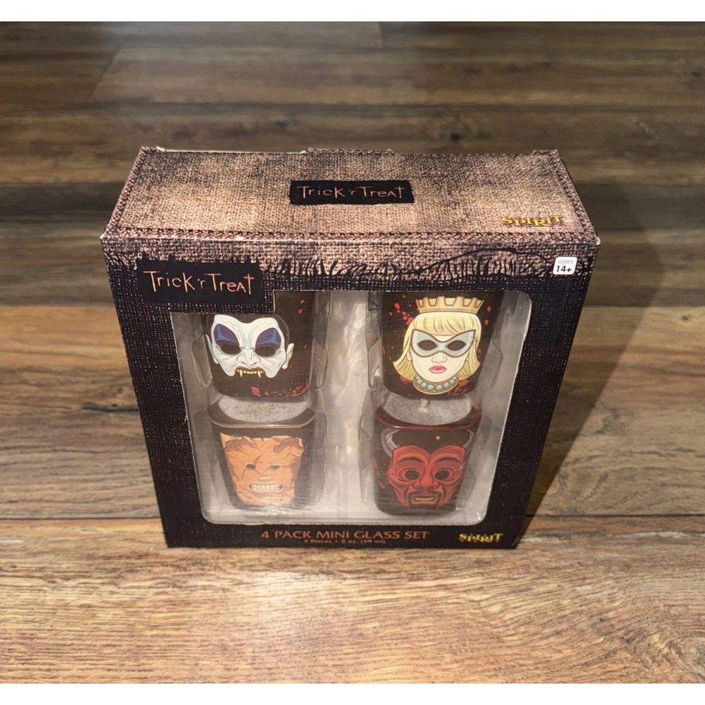 Trick R Treat Inspired Handmade Scented Glitter Candles Set of 4 Halloween